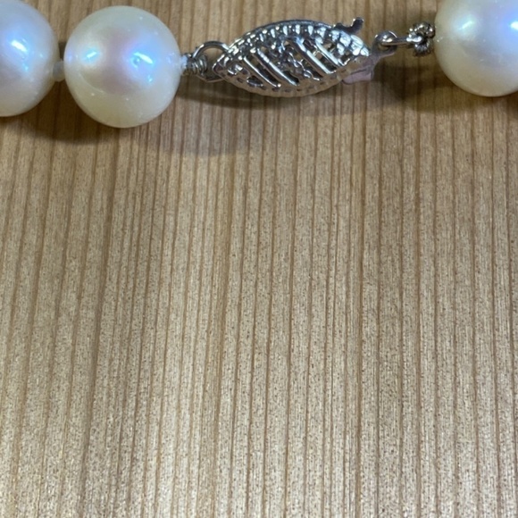 8.5mm freshwater pearl necklace 17” 925 new stunning - Picture 5 of 6
